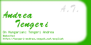 andrea tengeri business card